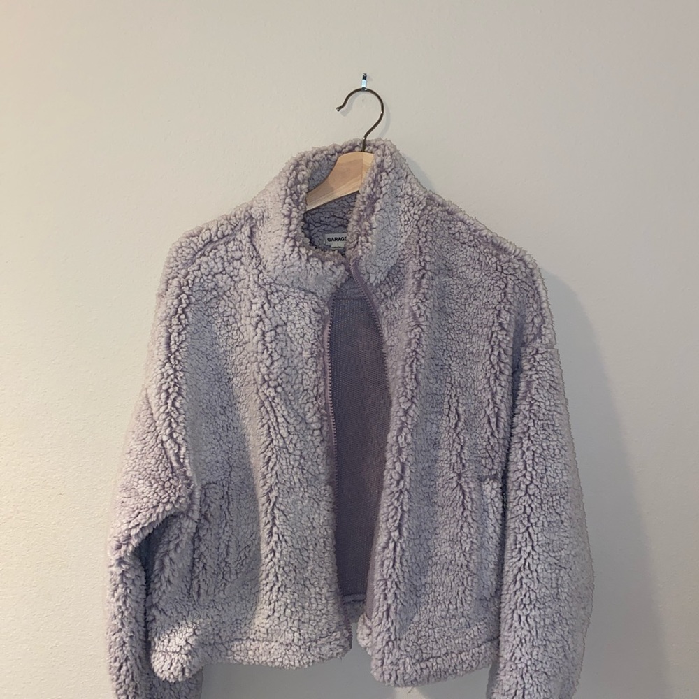 garage lavender fluffy jacket!